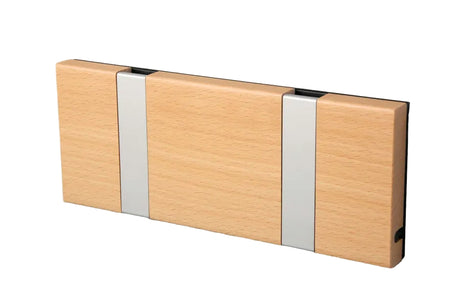 KNAX Garderobenleiste mit zwei Haken von LoCa - Buche / Graue Haken - Jacobsen Plus