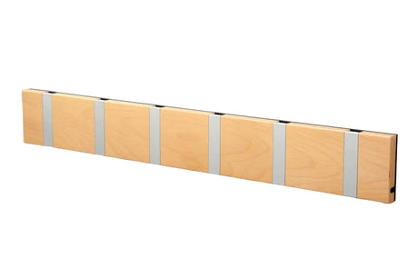 KNAX Garderobenleiste mit sechs Knager von LoCa - Buche / Graue Haken - Jacobsen Plus
