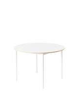 Base Round Table, Ø 110 cm fra Muuto - White - White - Jacobsen Plus