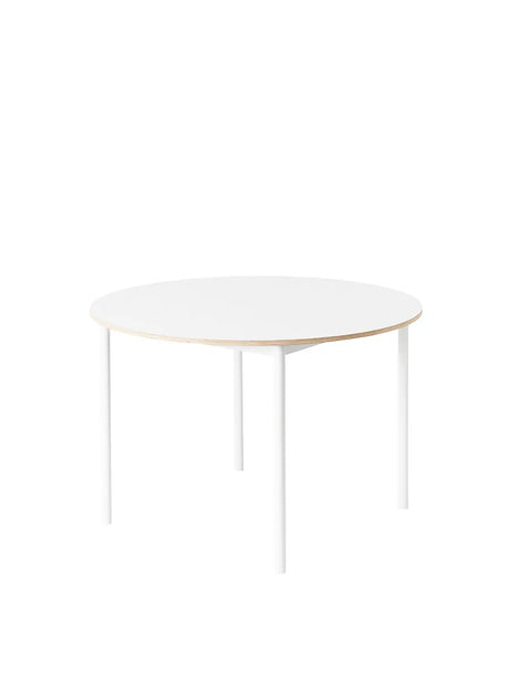 Base Round Table, Ø 110 cm von Muuto - Weiß - Weiß - Jacobsen Plus