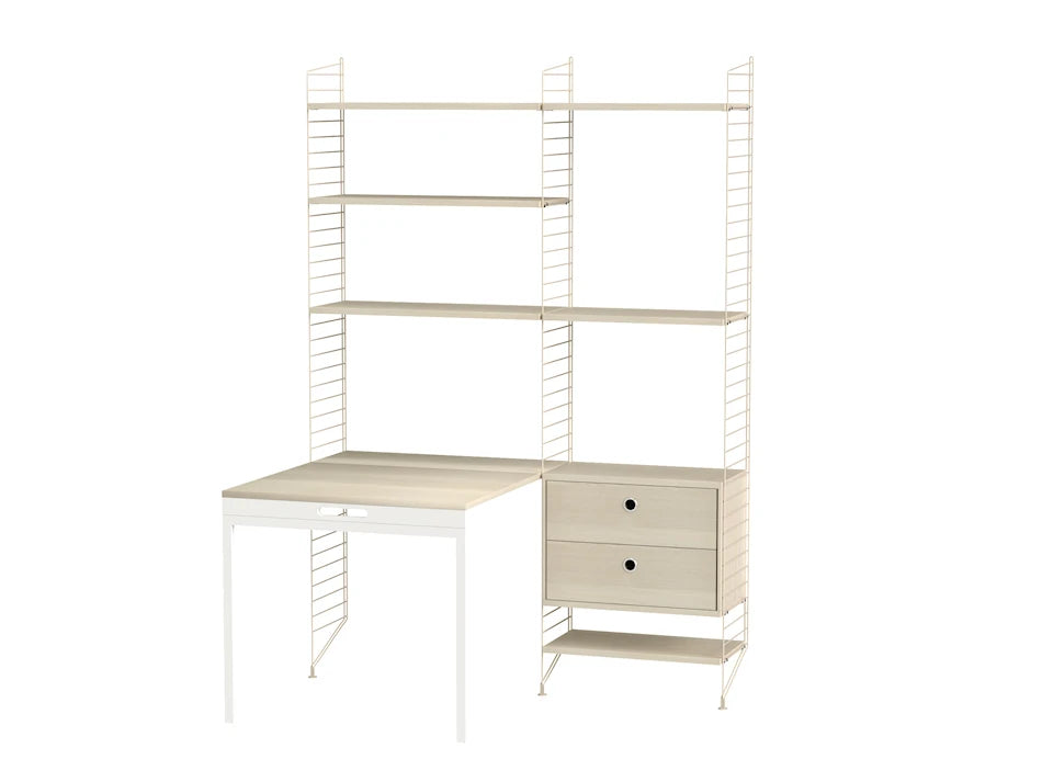 Büro, Bundle E von String - Beige - Esche - Jacobsen Plus