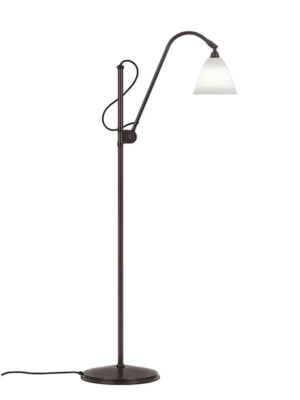 Bestlite BL3S Gulvlampe fra GUBI - Porcelæn - Black Brass - Jacobsen Plus