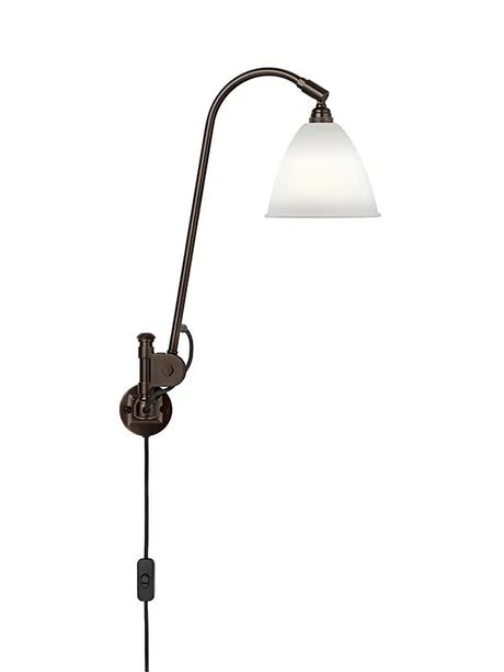 Bestlite BL6 Wandleuchte von GUBI - Porzellan - Black Brass - Jacobsen Plus