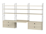 Kontor, bundle F fra String - Sort - ask - Jacobsen Plus