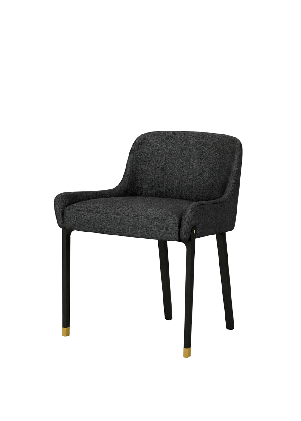 Blink Dining Chair Relate 181 Black sand/gold von Stellar Works