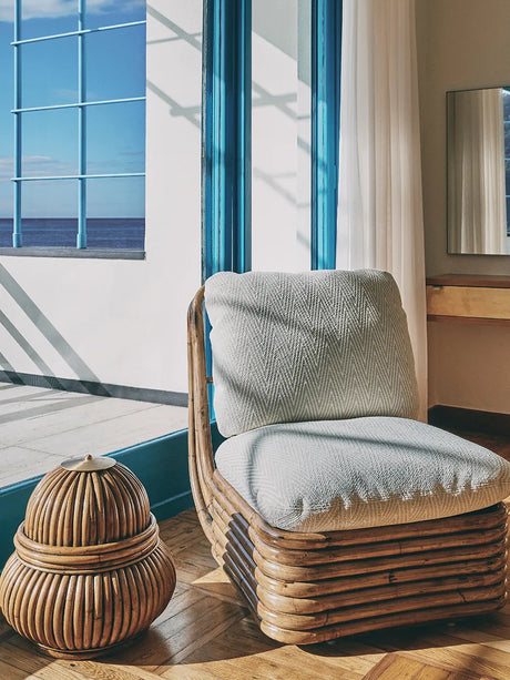 Bohemian 72 Lounge Chair von GUBI - Dedar Chevron 002 - Jacobsen Plus