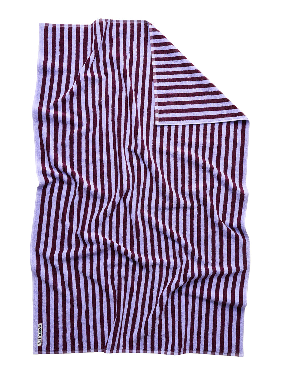 Bongusta - Naram Handtuch, Weinrot & Lavendelblau