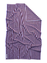 Bongusta - Naram Handtuch, Weinrot & Lavendelblau - 100 x 150 cm - Jacobsen Plus