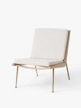 Boomerang HM1 Sessel von Hvidt & Mølgaard - Loop Cream K5042-33 / Eg - Messing - Jacobsen Plus