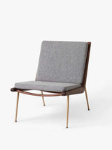 Boomerang HM1 Sessel von Hvidt & Mølgaard - Hallingdal 130 / Walnuss - Messing - Jacobsen Plus
