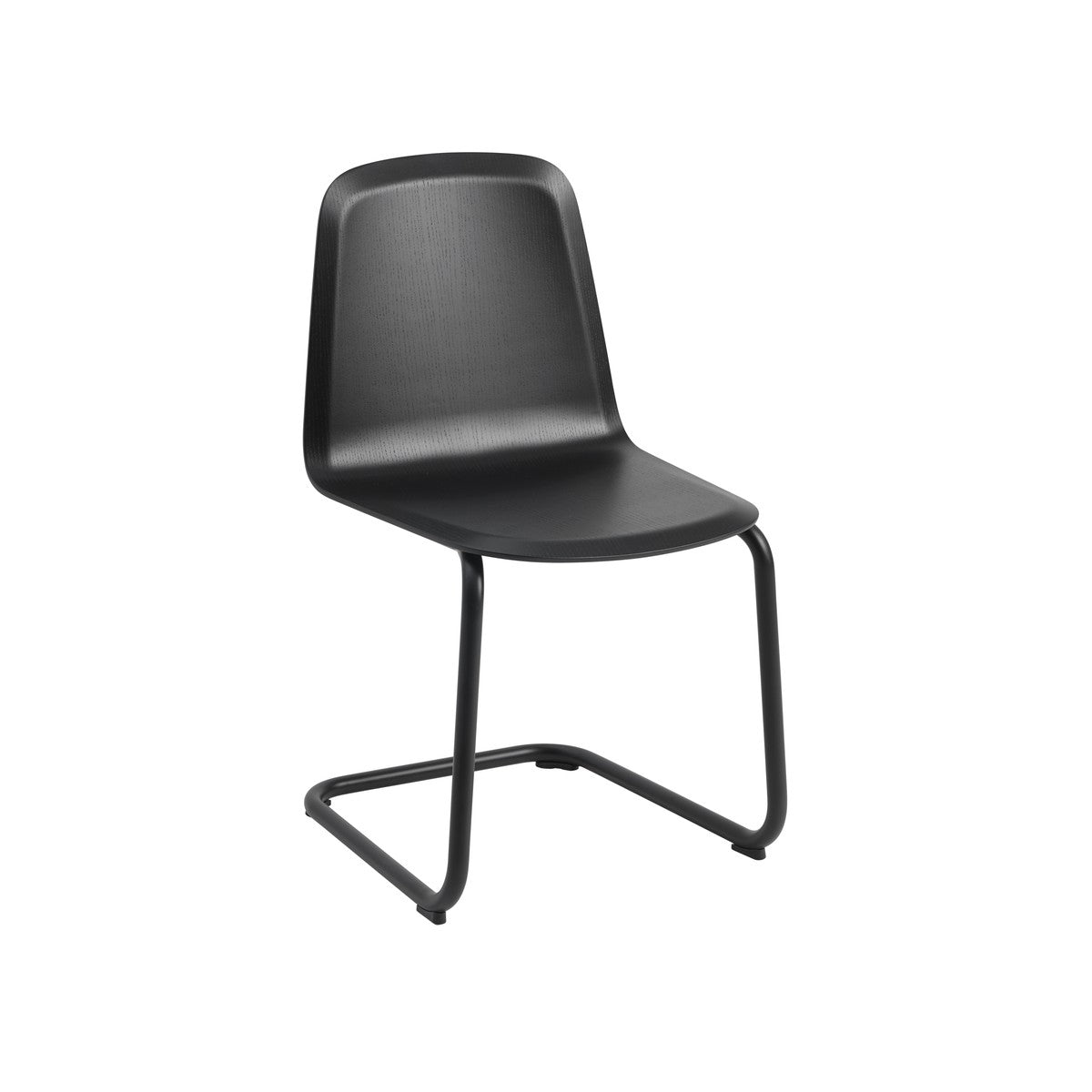 Muuto - Brink stol, cantilever base - Sort sæde - Sort stel - Jacobsen Plus