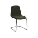 Muuto - Brink stol, cantilever base - Dark Olive Vidar 927 - Chrome stel - Jacobsen Plus