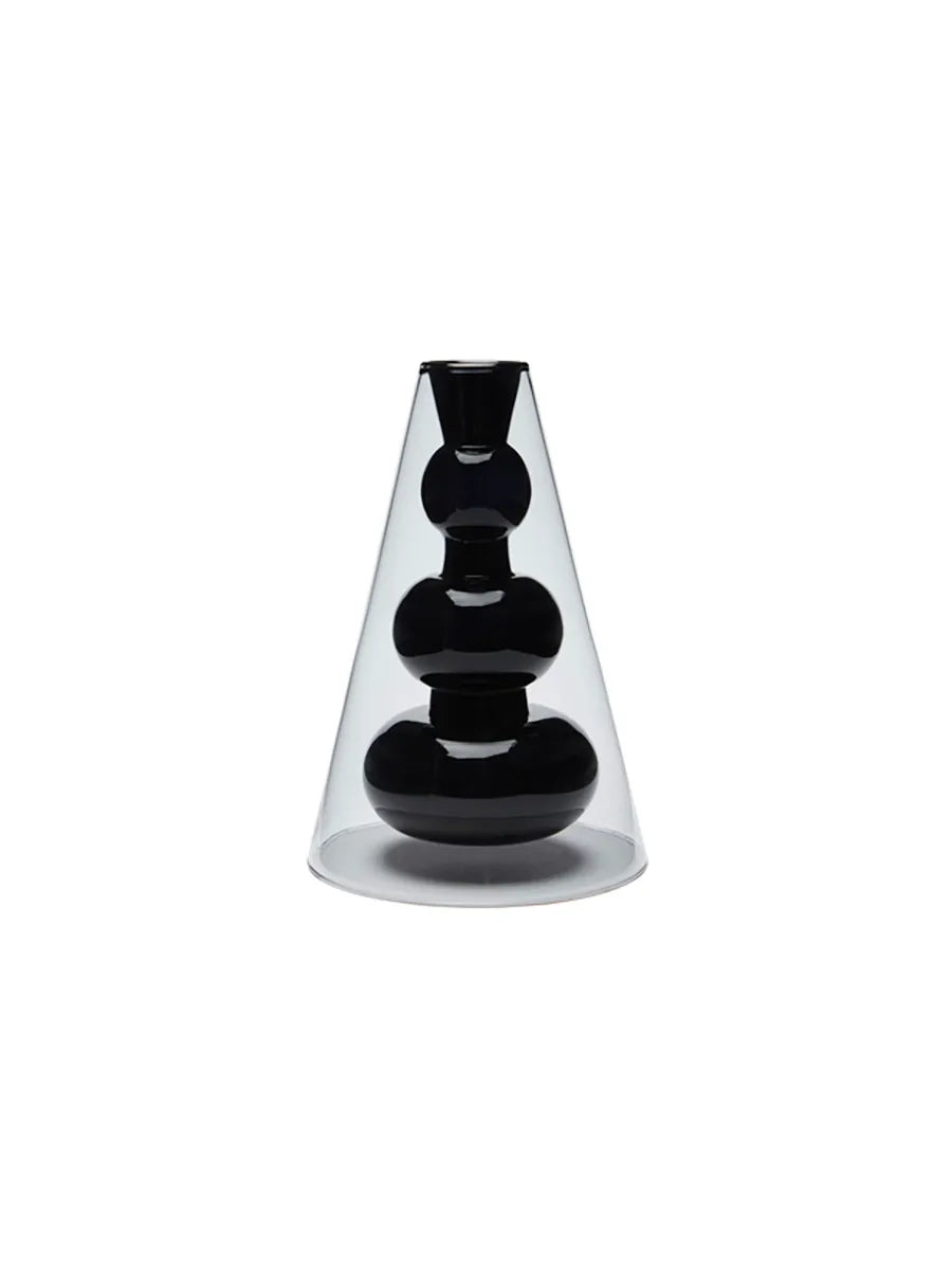 Bump Vase Cone Black von Tom Dixon - 1 - Jacobsen Plus