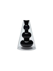 Bump Vase Cone Black von Tom Dixon
