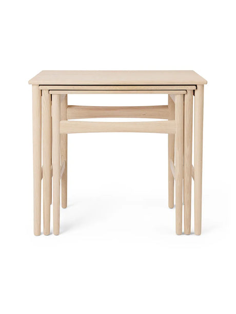 CH004 Nesting Tables von Carl Hansen & Søn - Eiche geseift - Jacobsen Plus