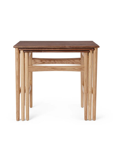 CH004 Nesting Tables von Carl Hansen & Søn - Eg-Walnuss - Jacobsen Plus
