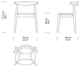 CH20 Elbow Chair in Buche von Hans J. Wegner - 2 - Jacobsen Plus