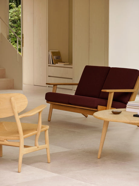 CH292 2 Pers. Sofa von Hans J. Wegner - Geölte Eiche - Vidar 0693 - Jacobsen Plus