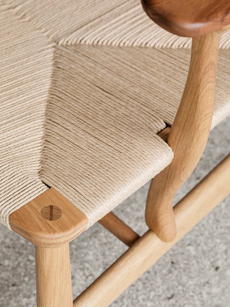 CH22 Lounge-Sessel von Hans J. Wegner - Eiche - seifenbehandelt / Natur - Jacobsen Plus