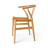 Y-stol CH24P, Bøg olie med Loke 7050 læder af Hans J. Wegner - 3 - Jacobsen Plus