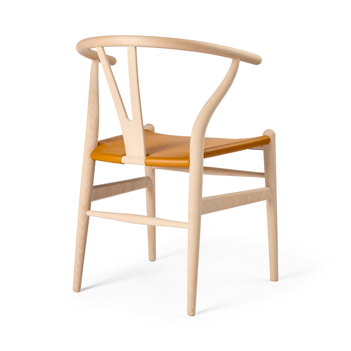 Y-stol CH24P, Bøg sæbe med Loke 7050 læder af Hans J. Wegner - 2 - Jacobsen Plus