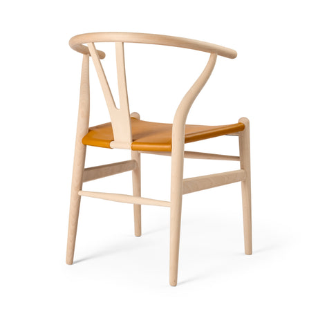 Y-stol CH24P, Bøg sæbe med Loke 7050 læder af Hans J. Wegner - 2 - Jacobsen Plus