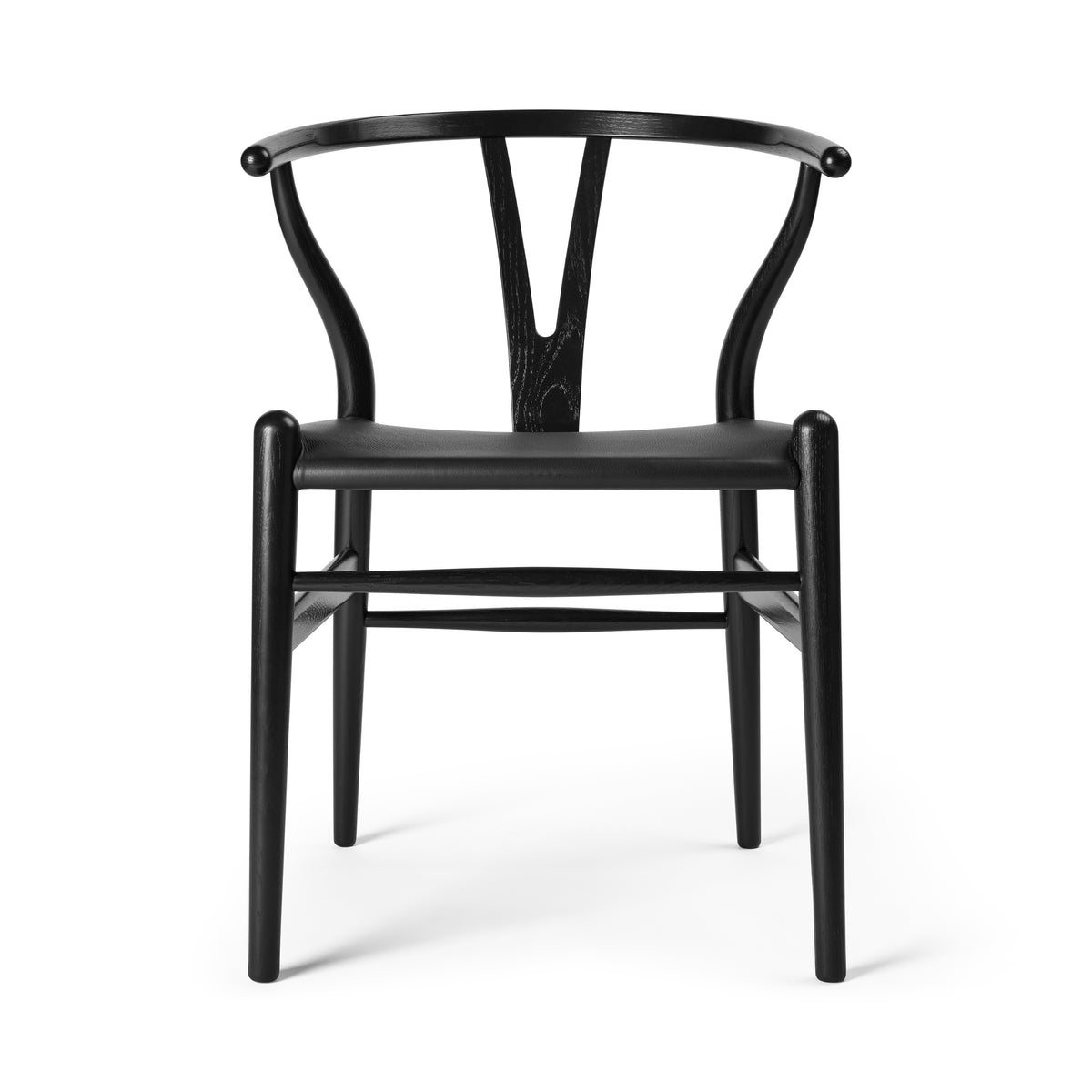 Y-stol CH24P, Sort eg med Thor 301 læder af Hans J. Wegner - 1 - Jacobsen Plus