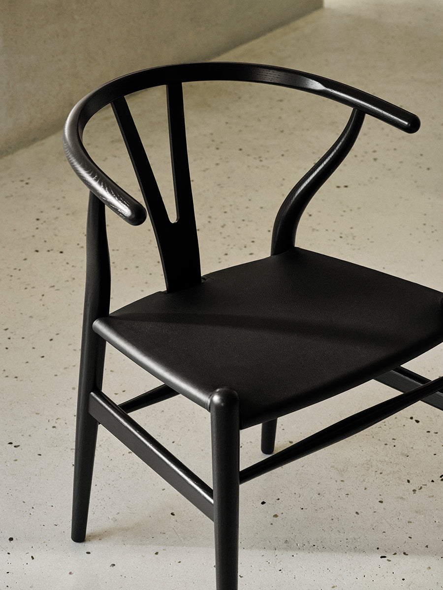 Y-stol CH24P, Sort eg med Thor 301 læder af Hans J. Wegner - 5 - Jacobsen Plus