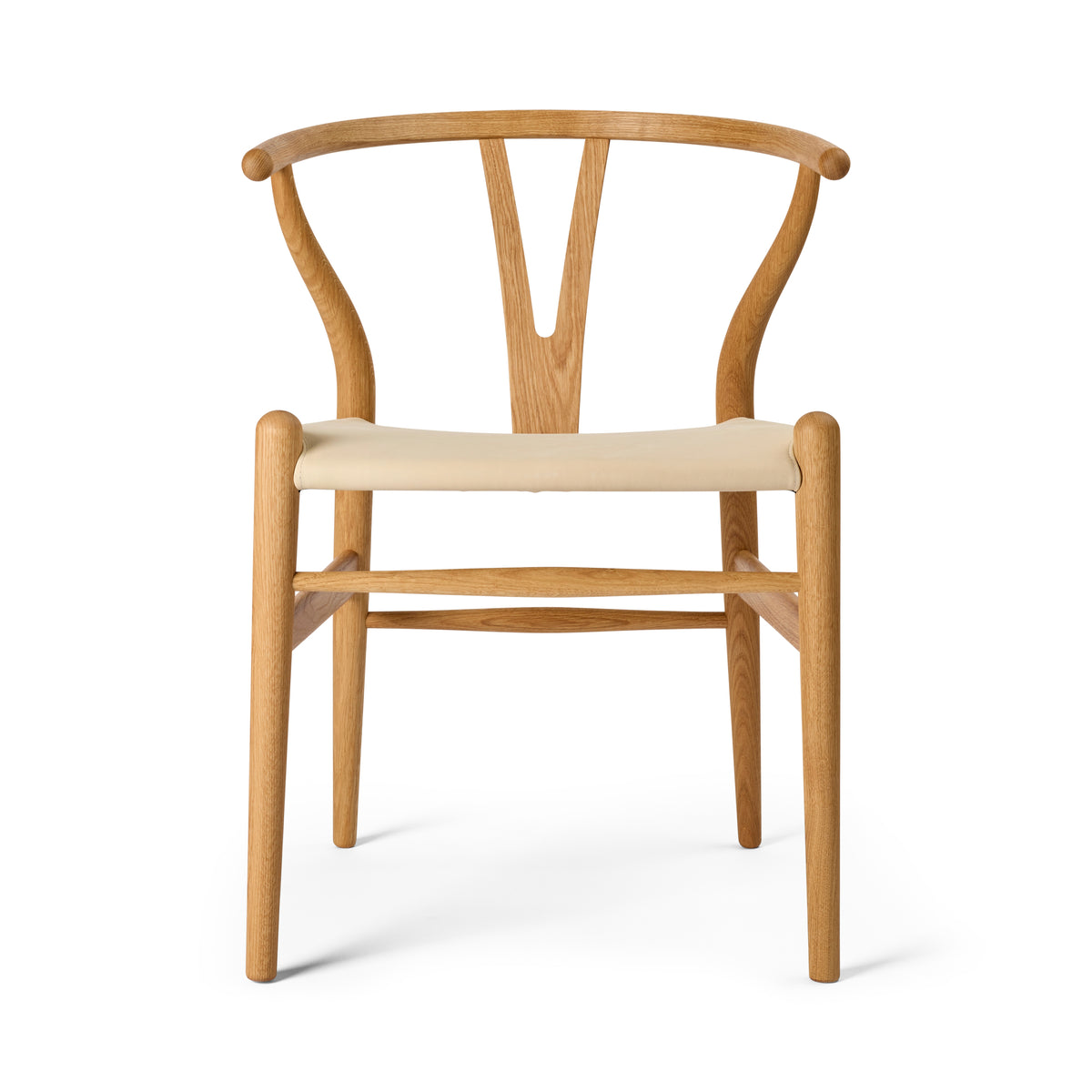 Y-stol CH24P, Eg olie med Terra 20364 læder af Hans J. Wegner - 1 - Jacobsen Plus