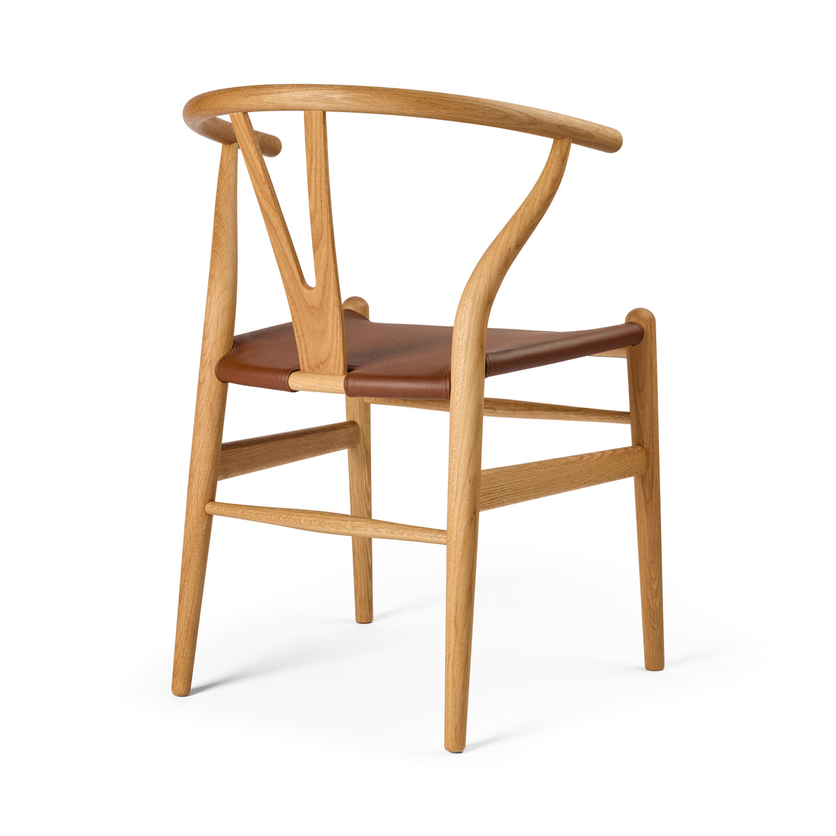 Y-stol CH24P, Eg olie med Loke 7060 læder af Hans J. Wegner - 2 - Jacobsen Plus