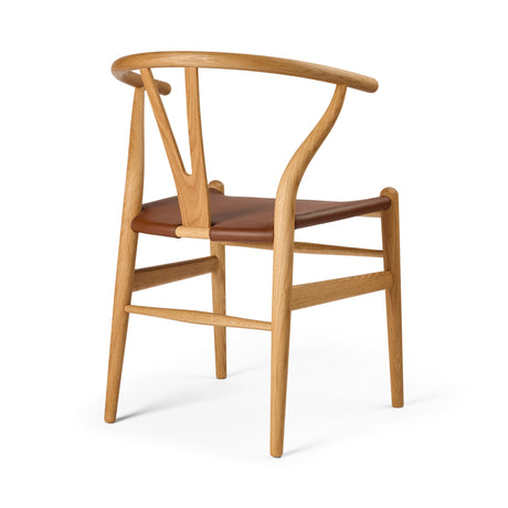 Y-stol CH24P, Eg olie med Loke 7060 læder af Hans J. Wegner - 2 - Jacobsen Plus