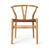 Y-stol CH24P, Eg olie med Loke 7060 læder af Hans J. Wegner
