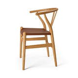 Y-stol CH24P, Eg olie med Loke 7060 læder af Hans J. Wegner - 3 - Jacobsen Plus