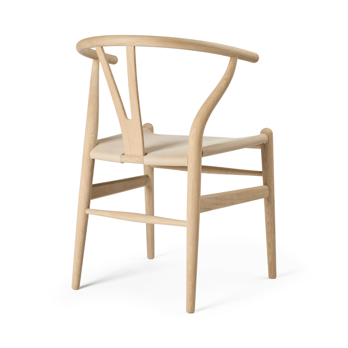Y-stol CH24P, Eg sæbe med Terra 20364 læder af Hans J. Wegner - 2 - Jacobsen Plus