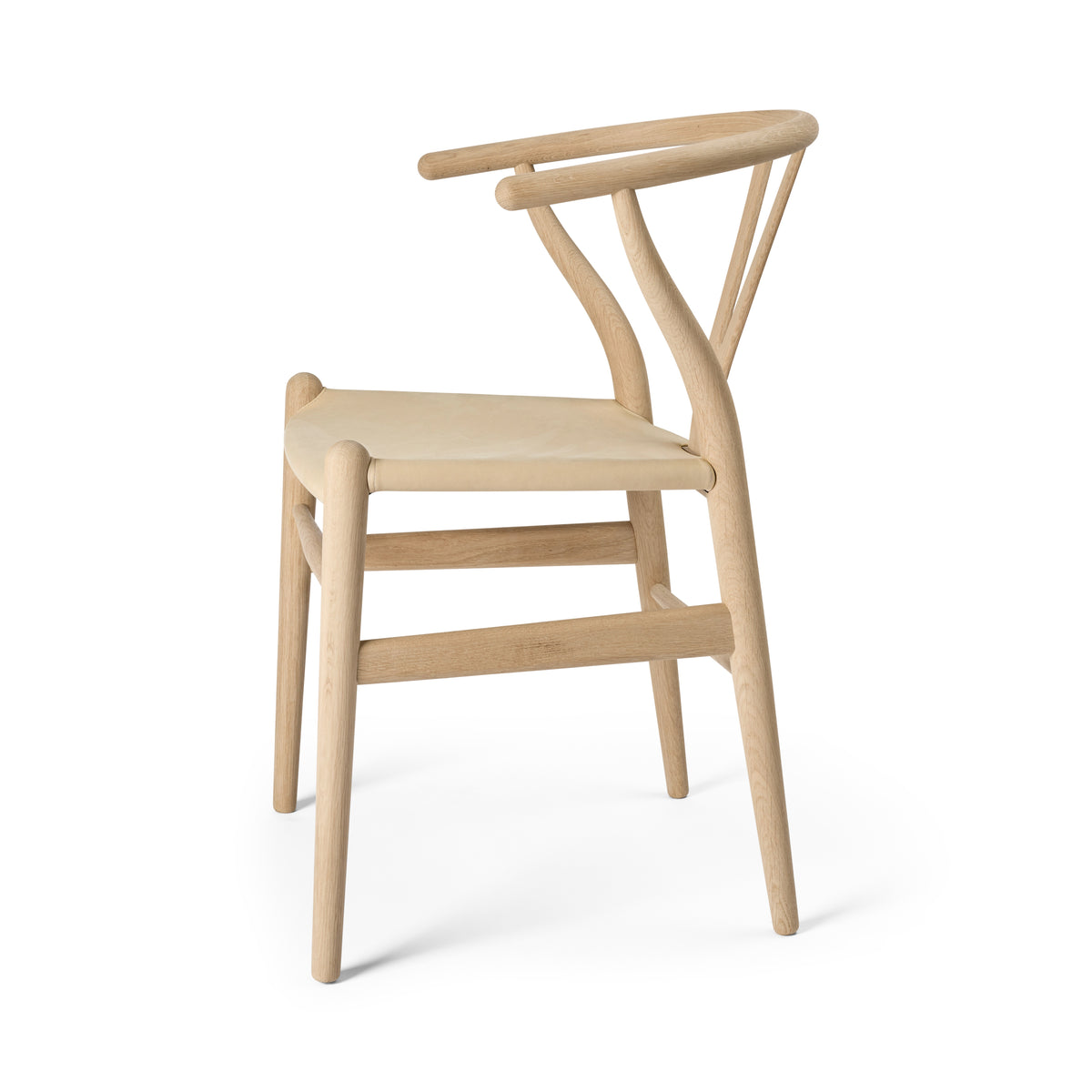Y-stol CH24P, Eg sæbe med Terra 20364 læder af Hans J. Wegner - 3 - Jacobsen Plus