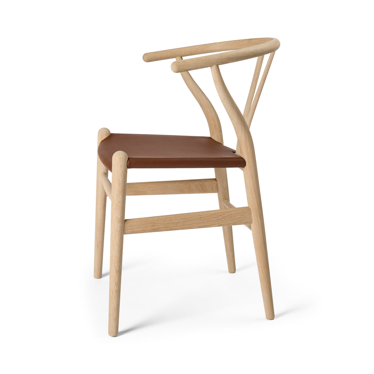 Y-stol CH24P, Eg sæbe med Loke 7060 læder af Hans J. Wegner - 5 - Jacobsen Plus