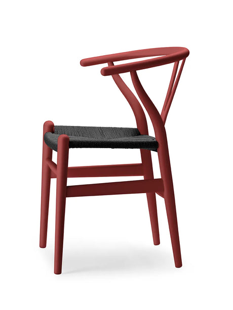 Wishbone Chair CH24 Soft Falu mit schwarzem Geflecht von Hans J. Wegner - 3 - Jacobsen Plus