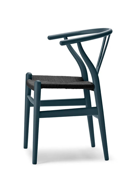 Wishbone Chair CH24 Soft North Sea mit schwarzem Geflecht von Hans J. Wegner - 3 - Jacobsen Plus