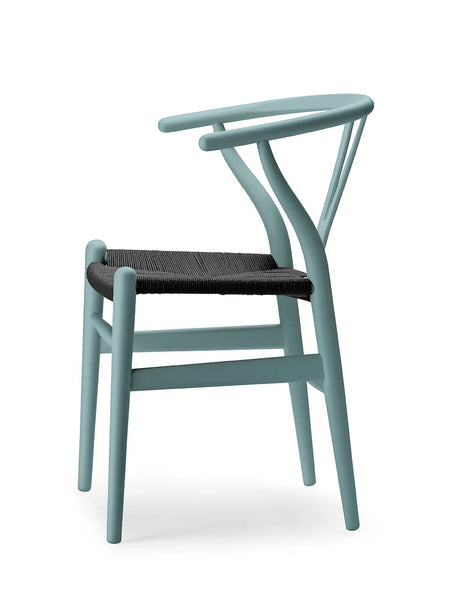 Wishbone Chair CH24 Soft Pewter mit schwarzem Geflecht von Hans J. Wegner - 3 - Jacobsen Plus