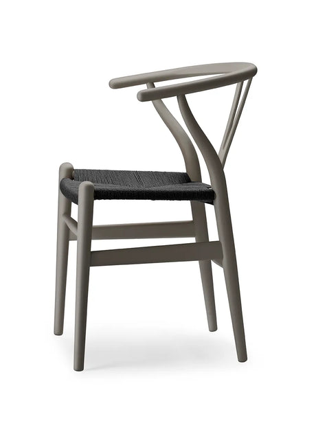 Wishbone Chair CH24 Soft Slate mit schwarzem Geflecht von Hans J. Wegner - 3 - Jacobsen Plus