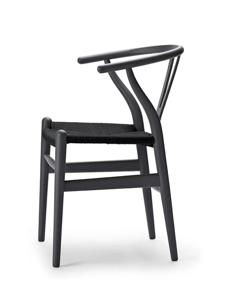 Wishbone Chair CH24 Soft Anthracite Grey mit sort Geflecht von Hans J. Wegner - 3 - Jacobsen Plus