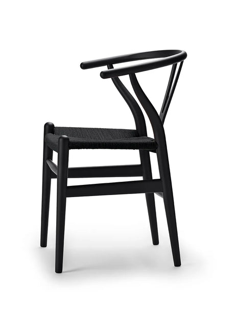 Wishbone Chair CH24 Soft Schwarz mit schwarzem Geflecht von Hans J. Wegner - 3 - Jacobsen Plus