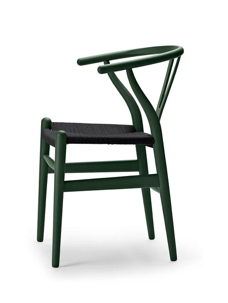 Wishbone Chair CH24 Soft Green mit schwarzem Geflecht von Hans J. Wegner - 3 - Jacobsen Plus