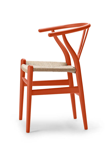 Wishbone Chair CH24 Soft Orange Red von Hans J. Wegner - 3 - Jacobsen Plus