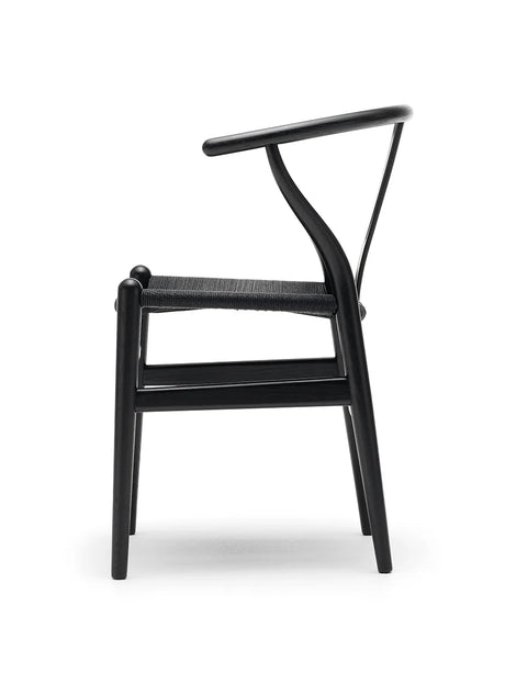 Wishbone Chair CH24, schwarz Eiche mit schwarz Geflecht von Hans J. Wegner - 3 - Jacobsen Plus
