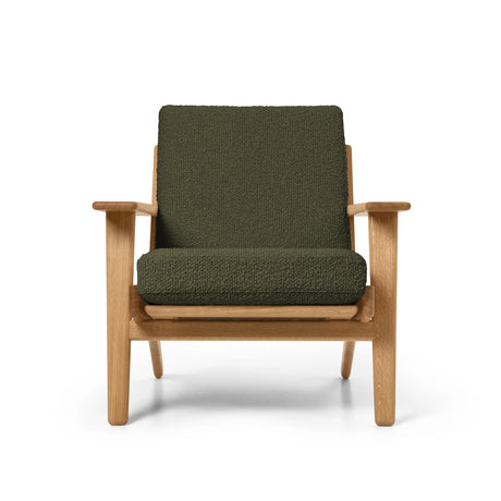 CH290 Lounge-Sessel von Hans J. Wegner - Geölte Eiche - Bute Storr 3732 Camouflage - Jacobsen Plus