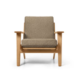 CH290 Lounge-Sessel von Hans J. Wegner - Geölte Eiche - Bute Storr 8006 Natural - Jacobsen Plus