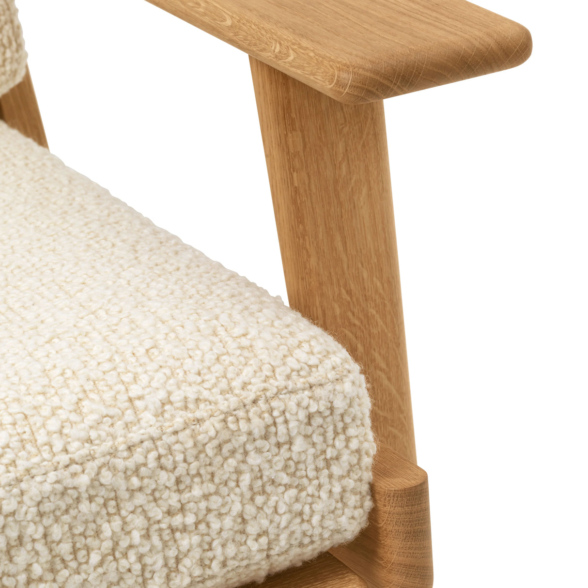 CH291 Lounge-Sessel von Hans J. Wegner - Olieret Eg - Bute Storr 1501 eggshell - Jacobsen Plus