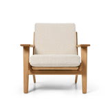 CH290 Lounge-Sessel von Hans J. Wegner - Geölte Eiche - Bute Storr 1501 Eggshell - Jacobsen Plus