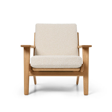 CH290 Lounge-Sessel von Hans J. Wegner - Geölte Eiche - Bute Storr 1501 Eggshell - Jacobsen Plus